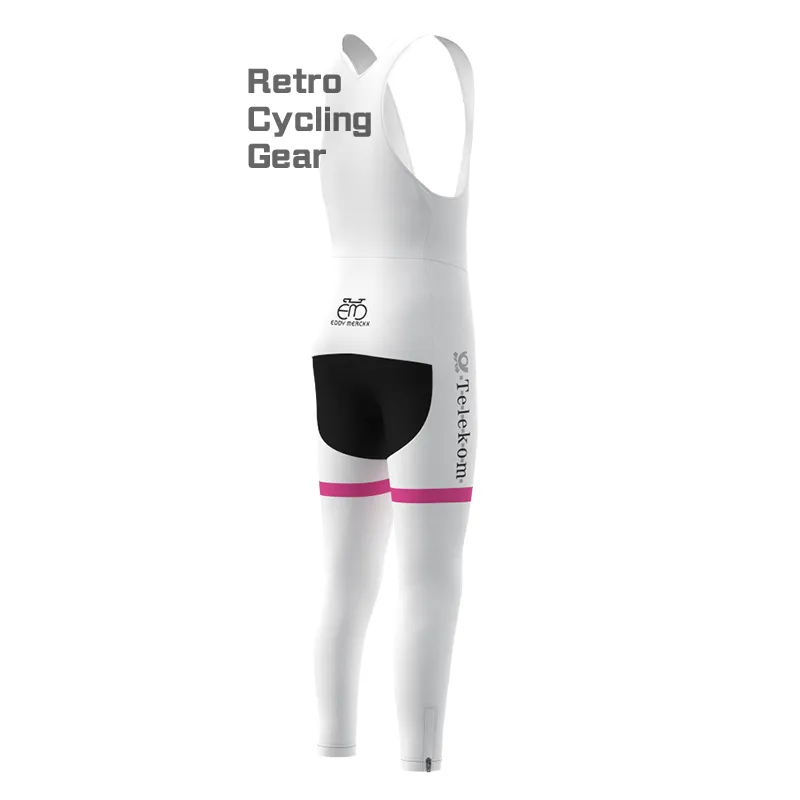 1990s Telekom Fleece Retro Cycling Bib Pants