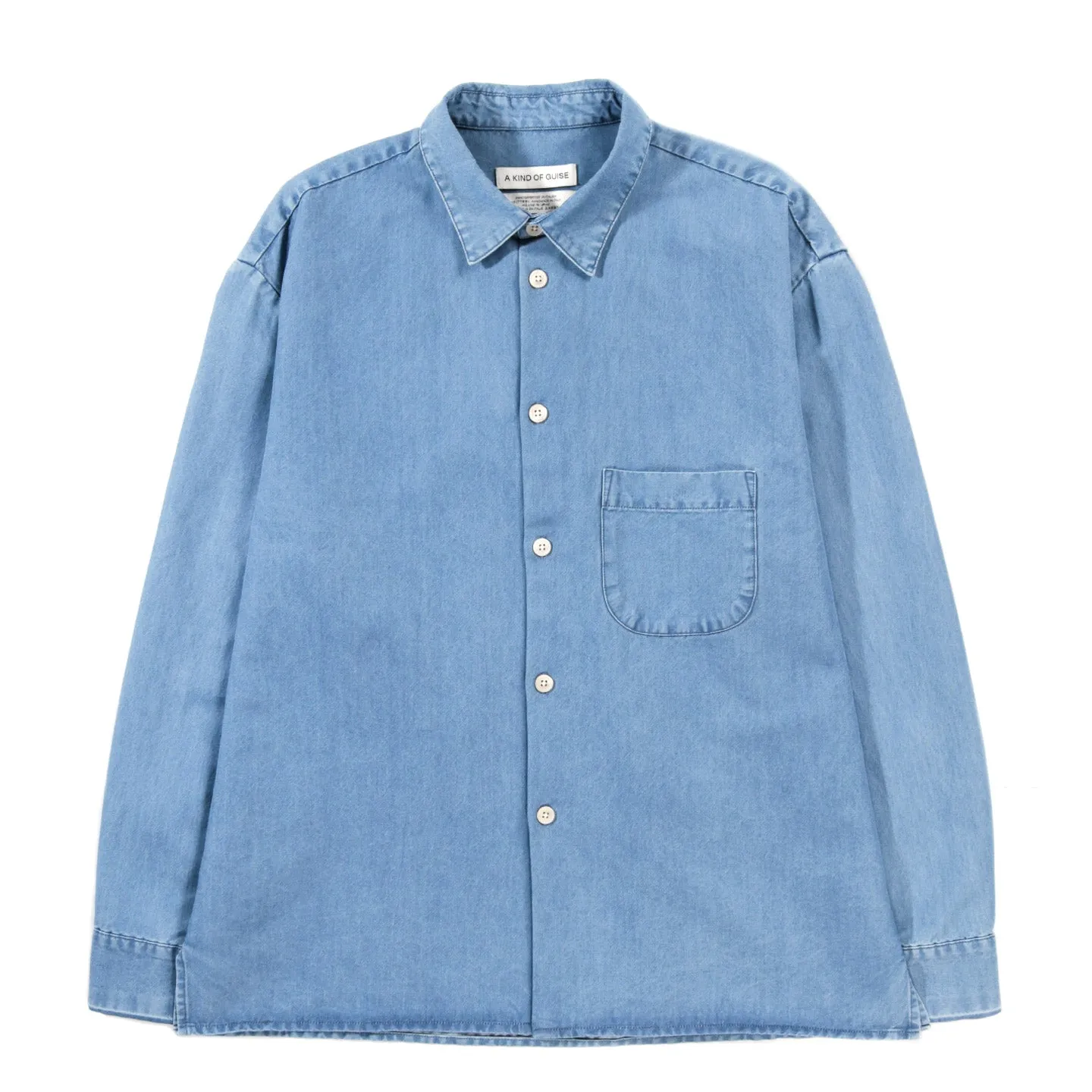 A KIND OF GUISE GUSTO SHIRT BLUE DENIM