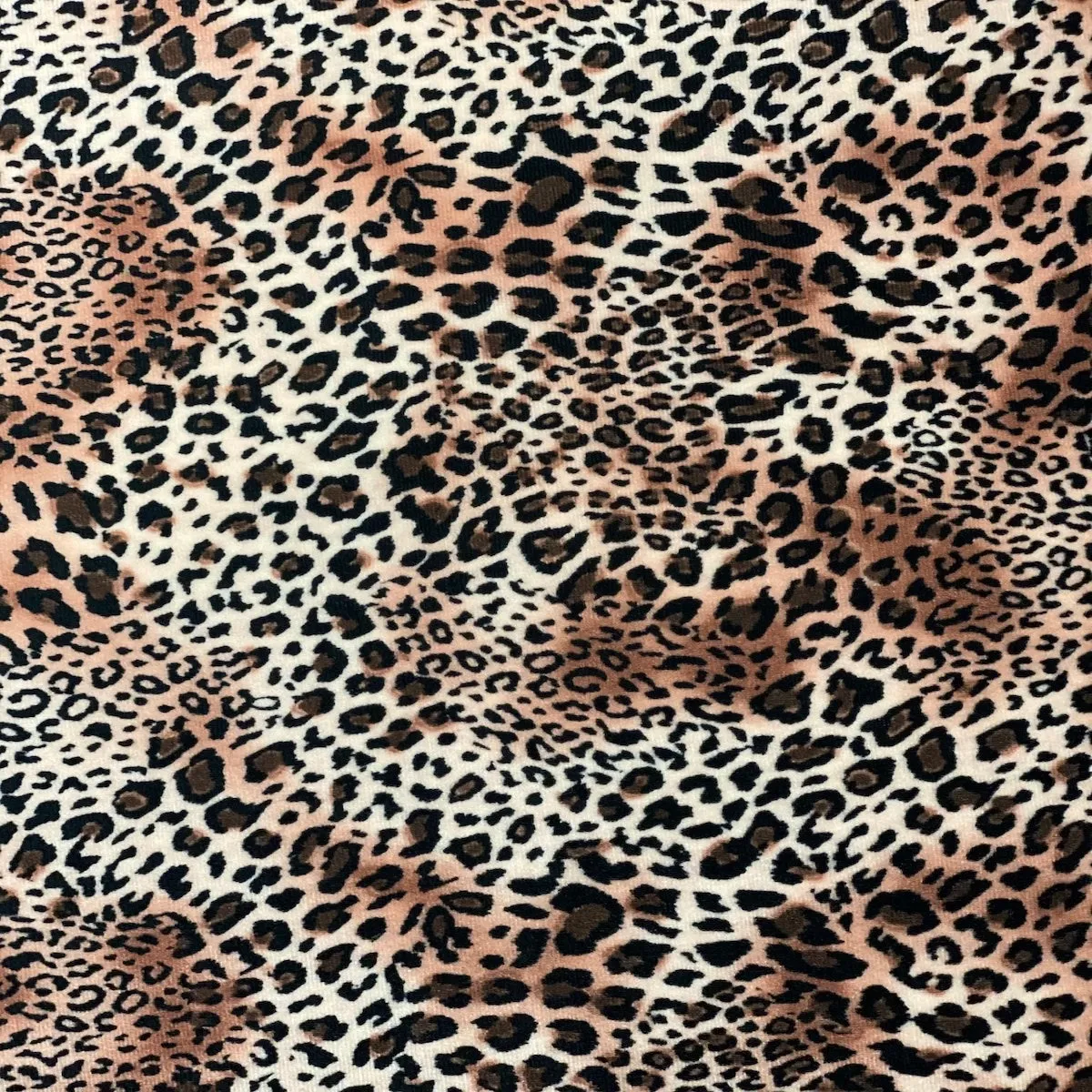 African Cheetah Print Stretch Velvet Fabric