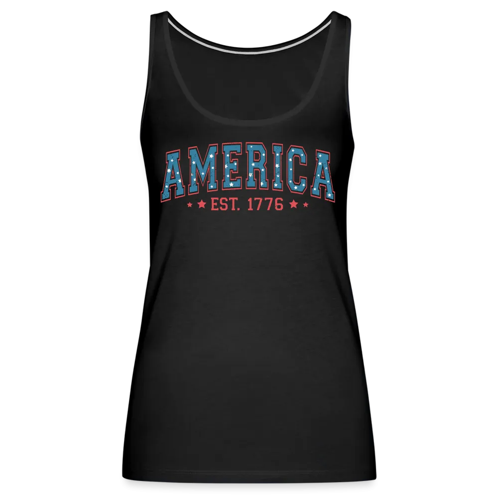 American Legacy: Premium Women's Tank Top with 'America EST. 1776'