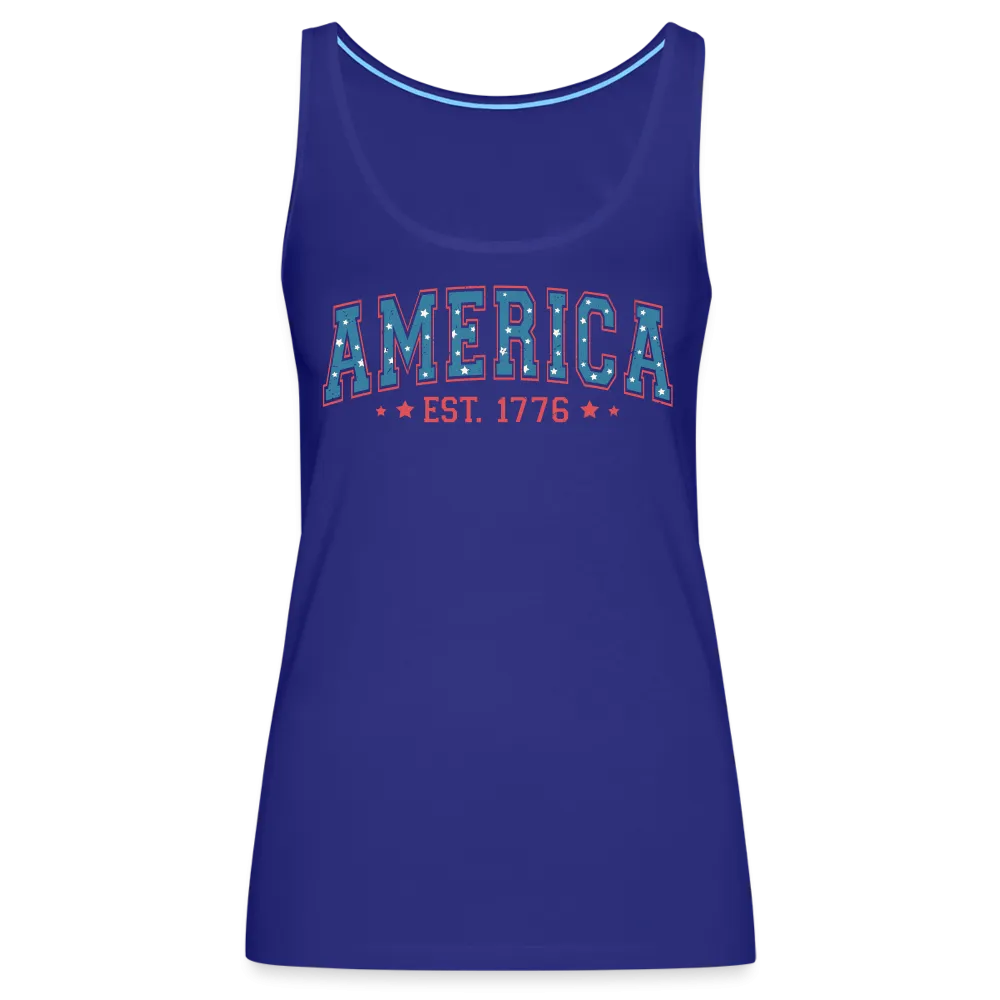 American Legacy: Premium Women's Tank Top with 'America EST. 1776'