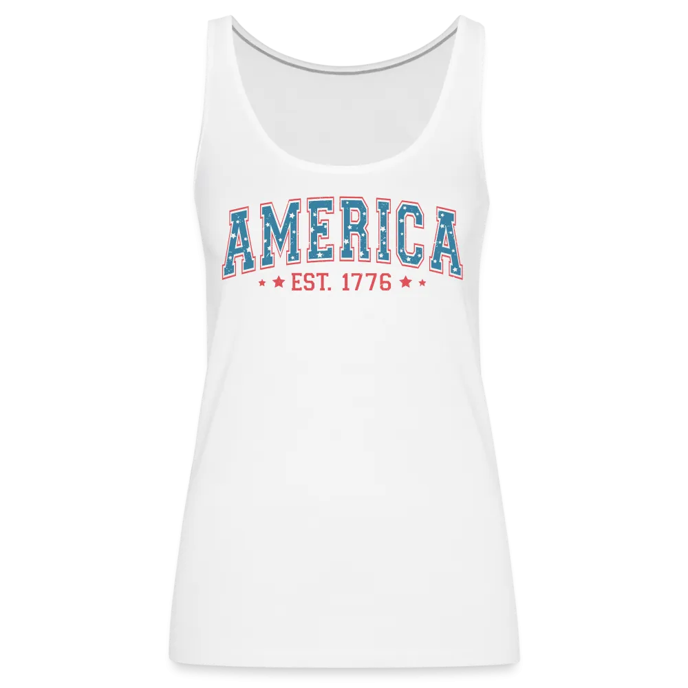 American Legacy: Premium Women's Tank Top with 'America EST. 1776'