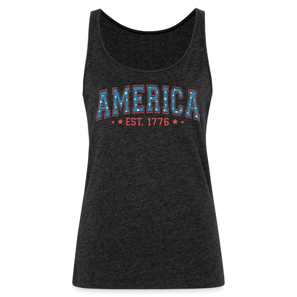 American Legacy: Premium Women's Tank Top with 'America EST. 1776'