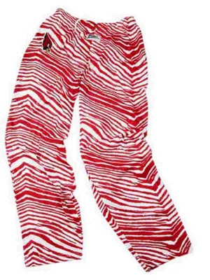 Arizona Cardinals ZUBAZ Red White Vintage Zebra Logo Pants