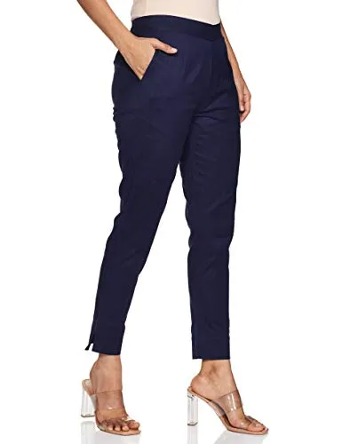 Aurelia Women's Straight Fit Pants (19CRA60015-600450_Blue_Xx-Large)