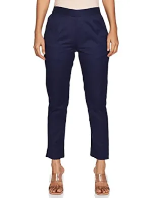 Aurelia Women's Straight Fit Pants (19CRA60015-600450_Blue_Xx-Large)