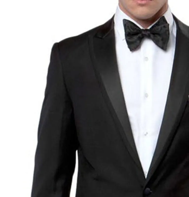 Black Slim Men's Tuxedo Suit