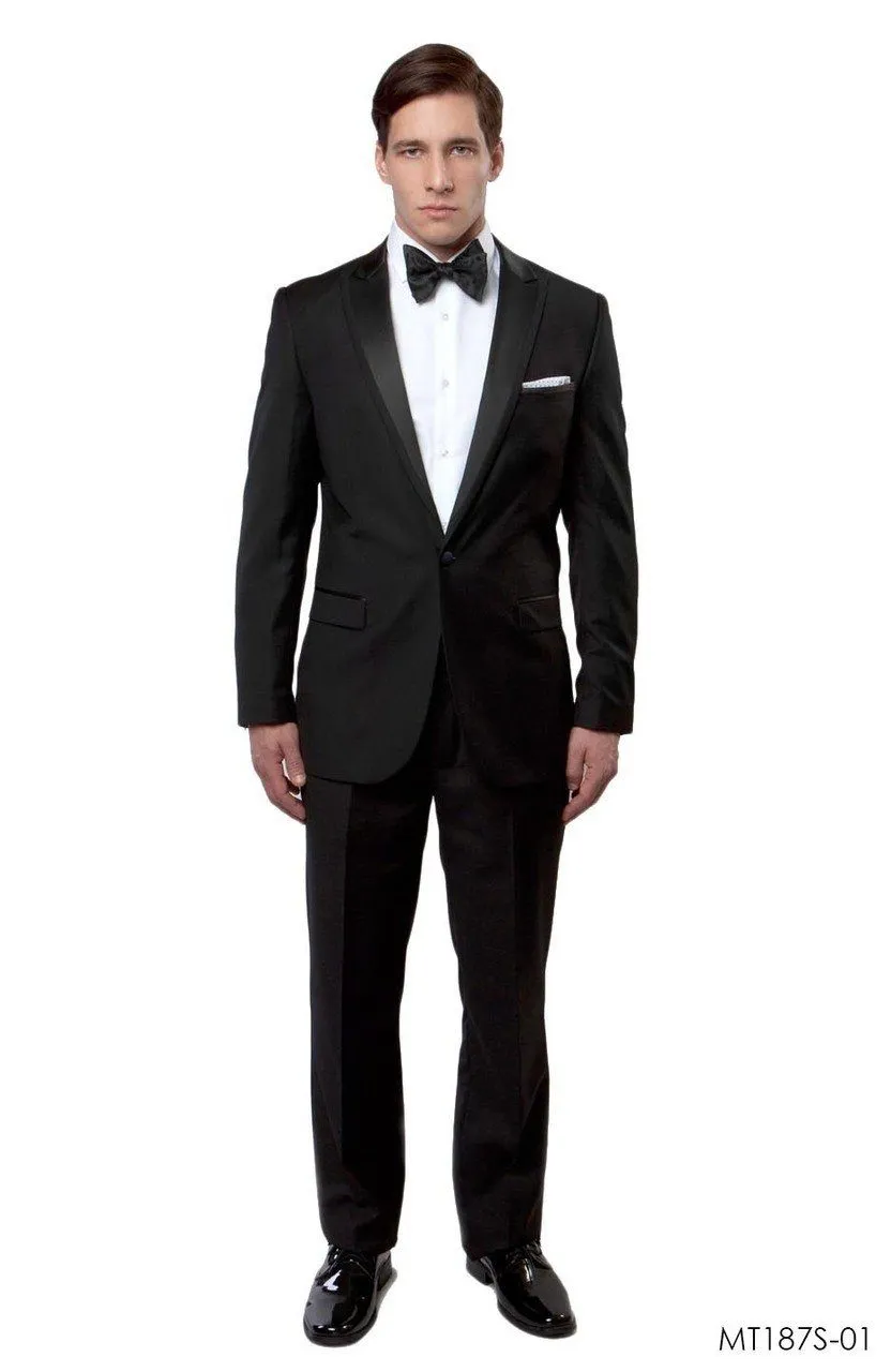 Black Slim Men's Tuxedo Suit