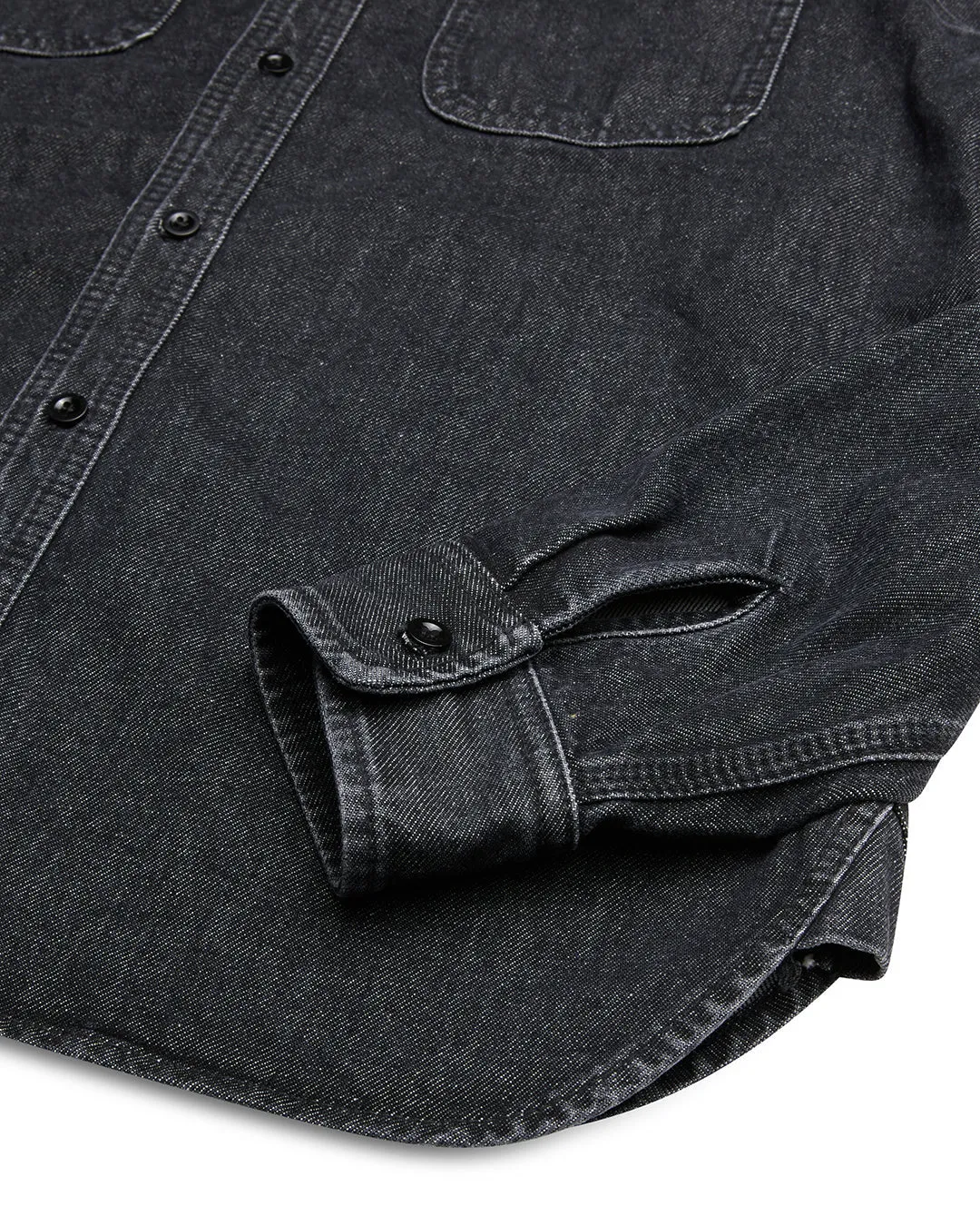 Boston Denim Shirt - Washed Black