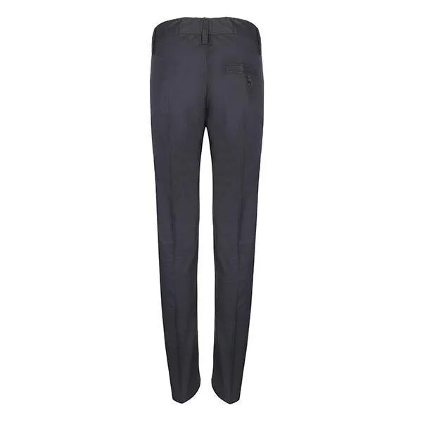 BOYS DARK GREY BASIC CHINOS PANTS