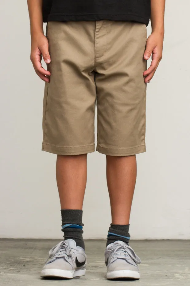 Boys Shorts RVCA Weekday - Dark Khaki