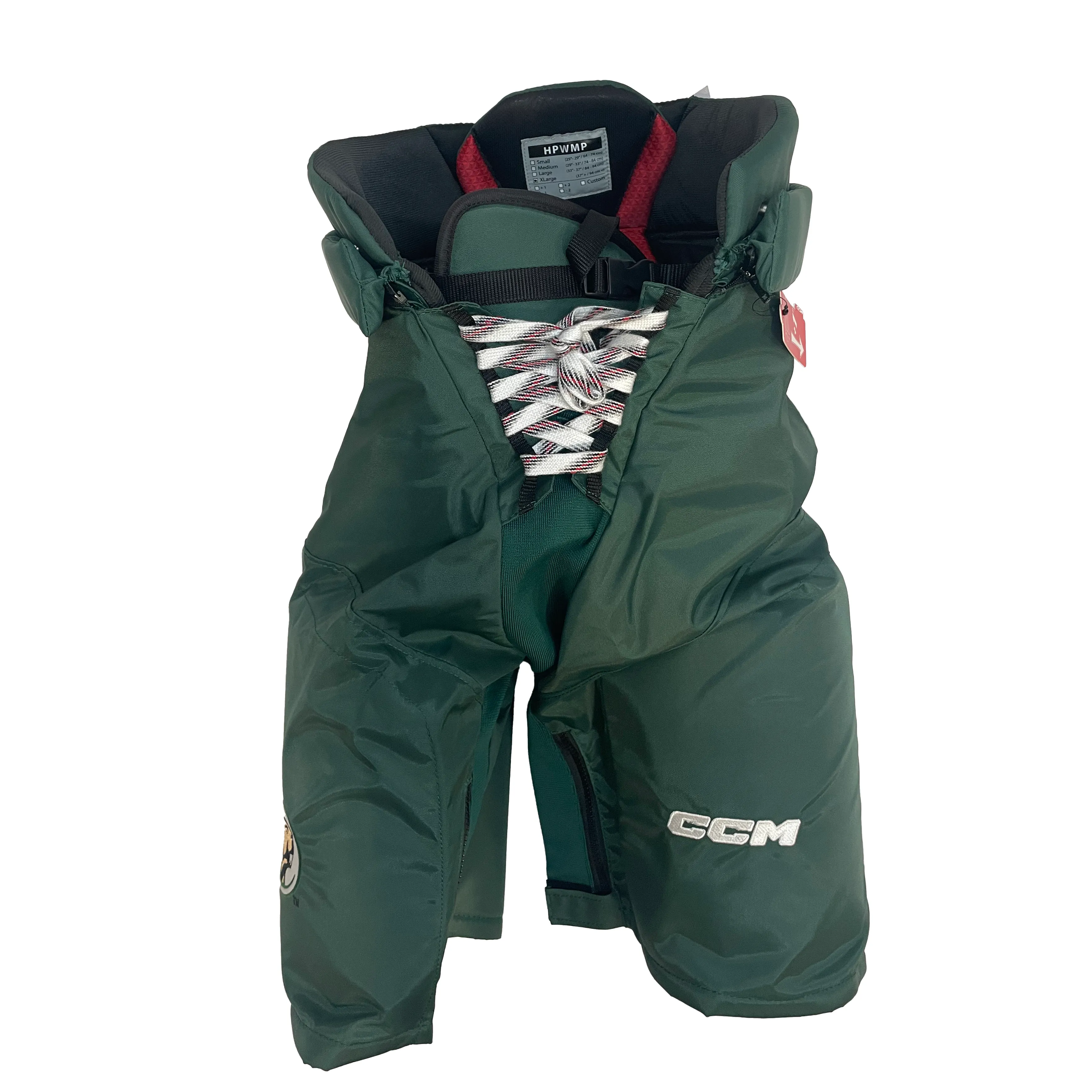 CCM HPWMP - Women's NCAA Pro Stock Hockey Pant (Green/White)