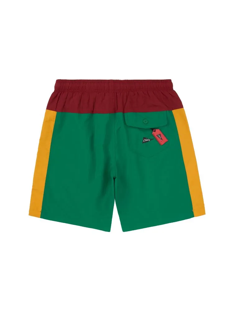 CHILLHANG Retro Colorblock Fitness Shorts