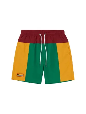 CHILLHANG Retro Colorblock Fitness Shorts