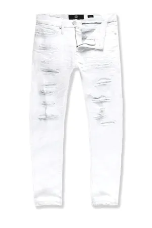 Collins - Denim w/ Shreds (White) JC965R