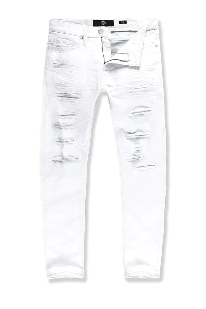 Collins - Denim w/ Shreds (White) JC965R