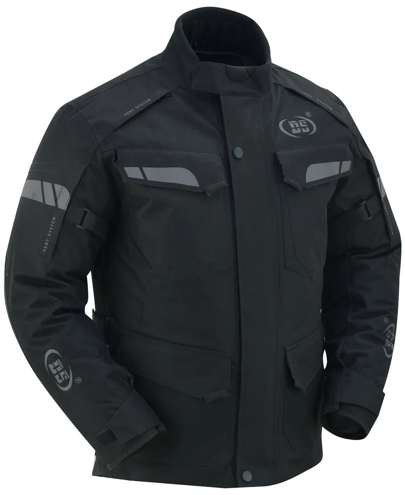 DS4615 Advance Touring Textile Motorcycle Jacket for Men - Black