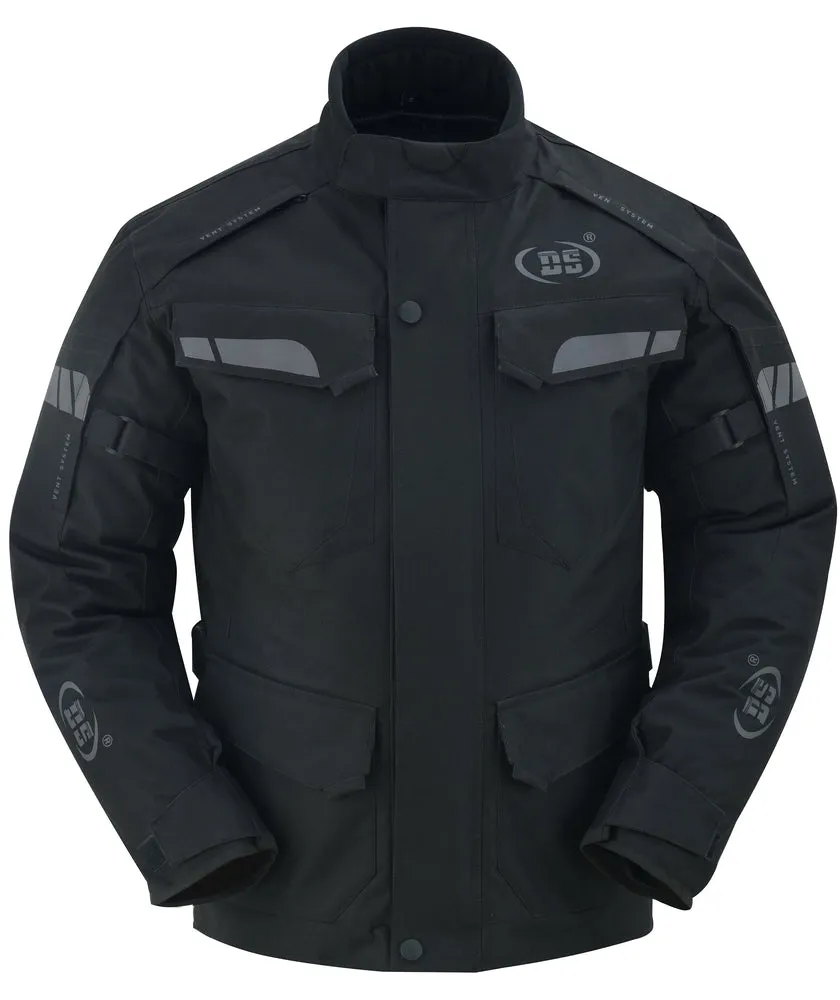 DS4615 Advance Touring Textile Motorcycle Jacket for Men - Black