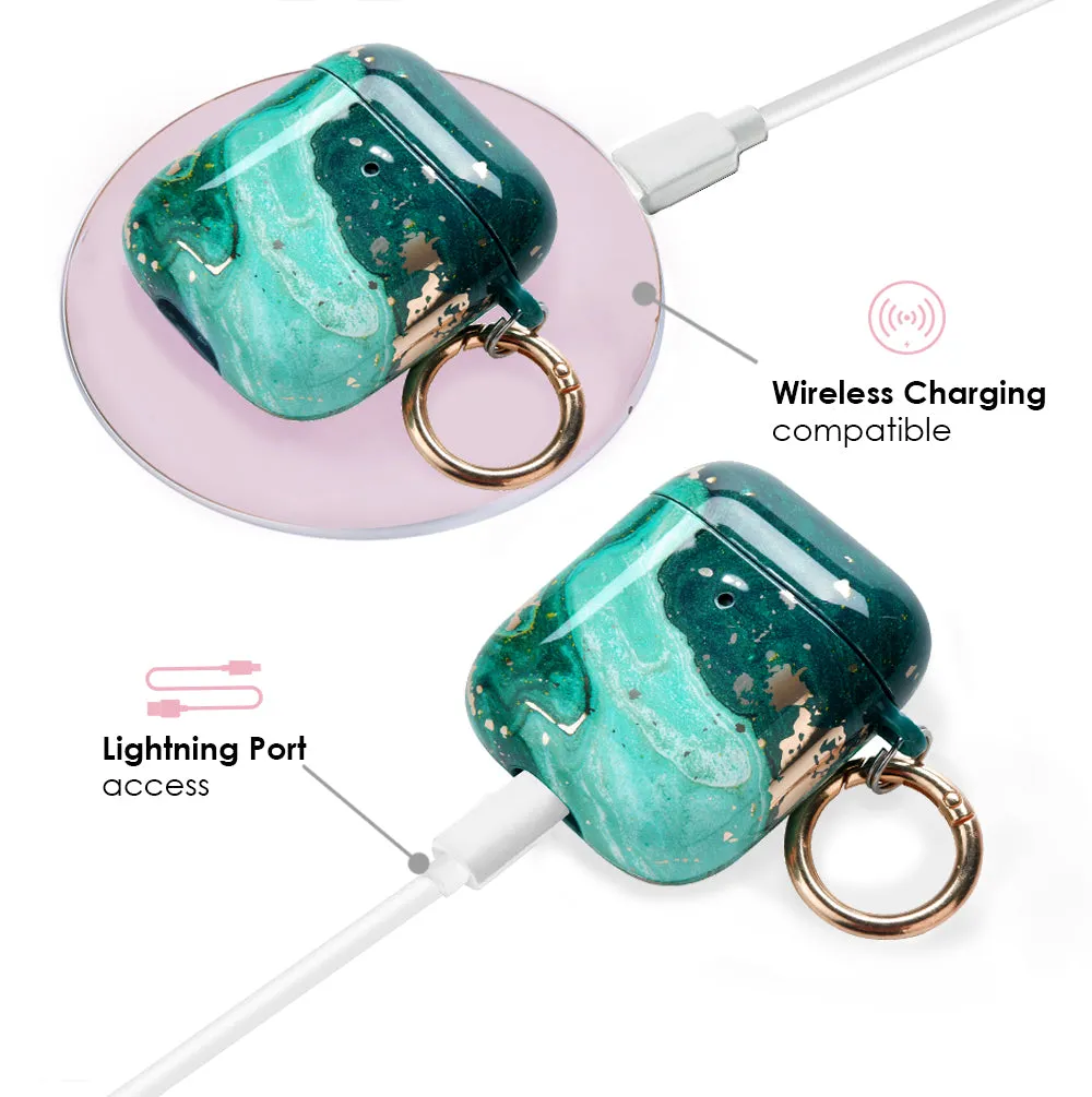 Emerald Marble AirPods Case