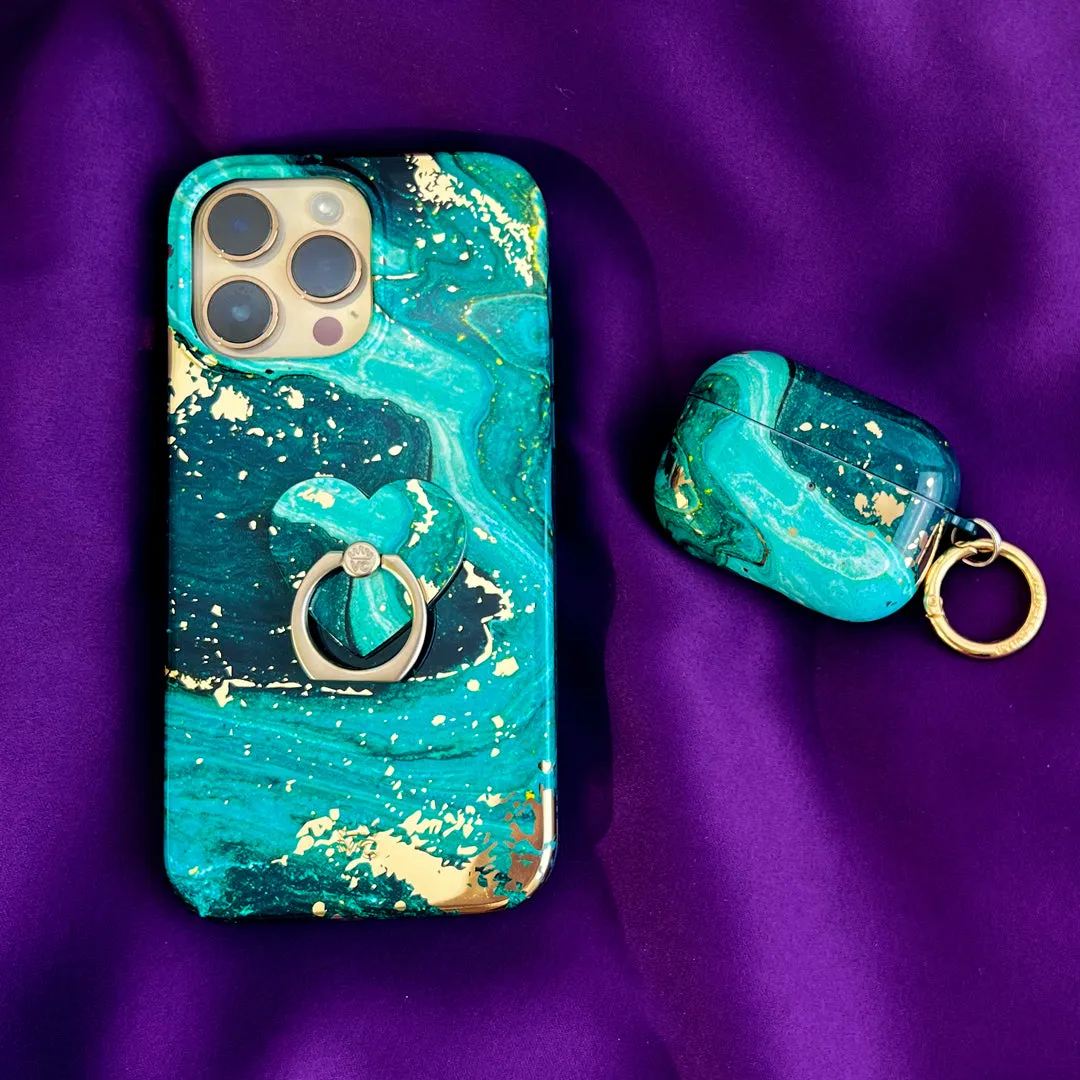 Emerald Marble AirPods Case