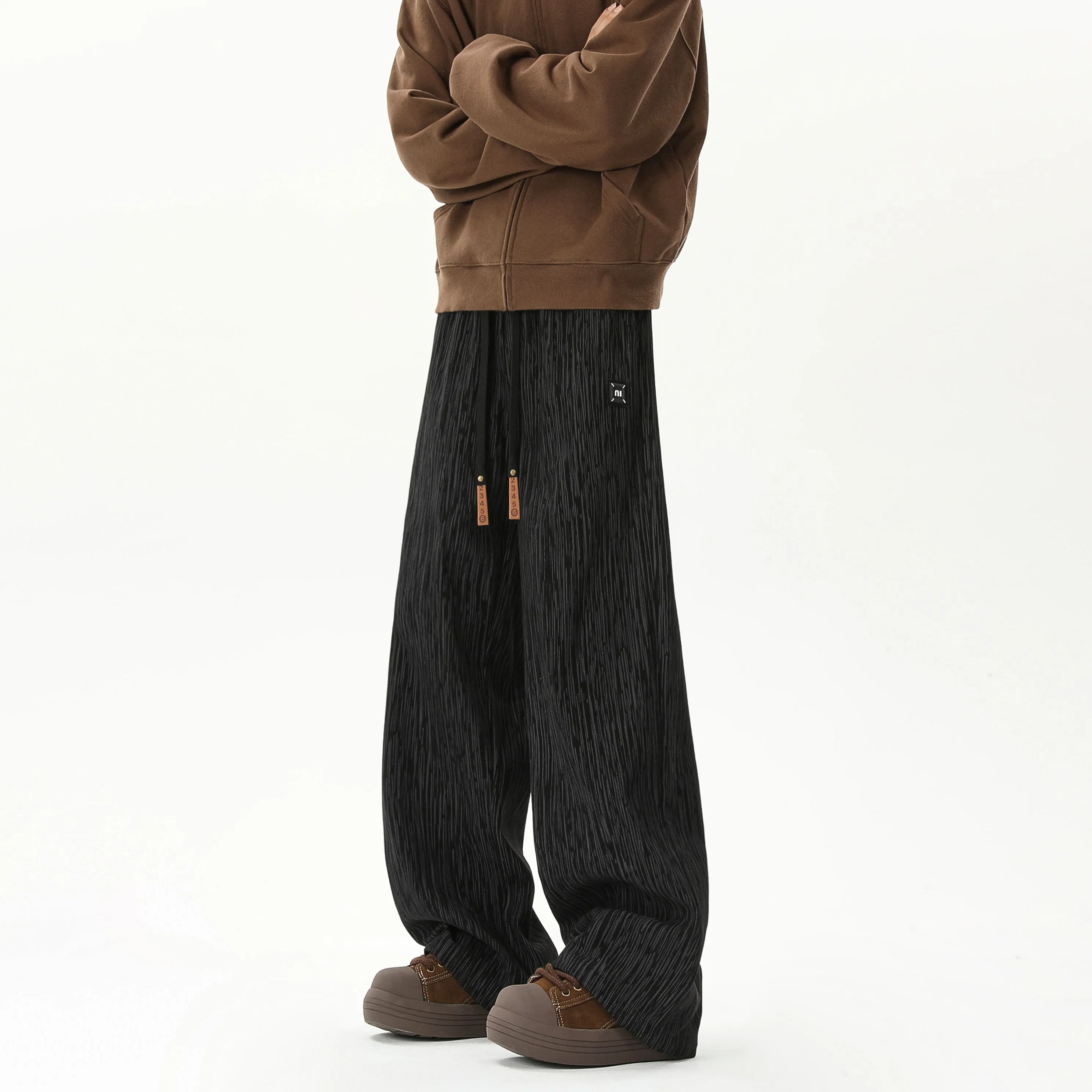 Faire Echo Autumn Winter Textured Loose Pants