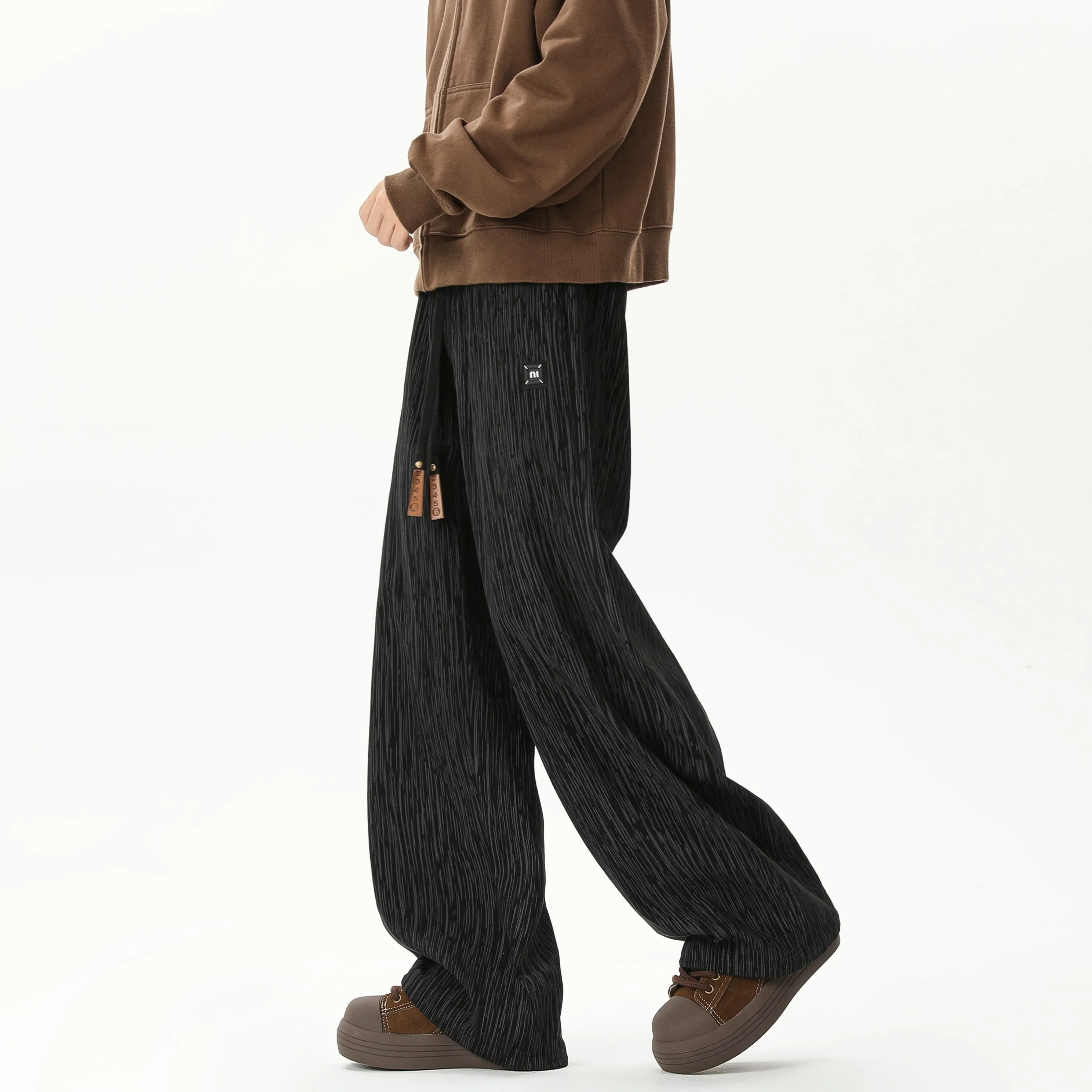 Faire Echo Autumn Winter Textured Loose Pants