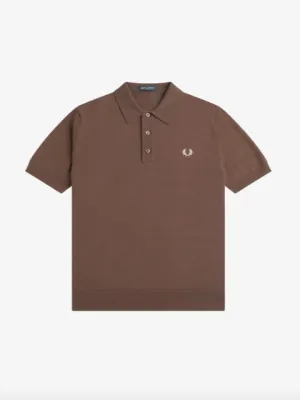 Fred Perry Classic Knitted Shirt/Carrington Brick - SS24 SALE