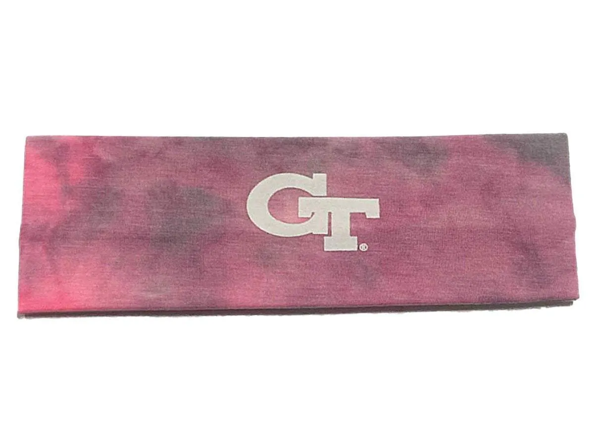 Georgia Tech Yellow Jackets Top of the World Navy & Pink 2 Pack Yoga Headbands