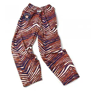 Houston Astros ZUBAZ Orange & Navy Zebra Circular Logo Pants