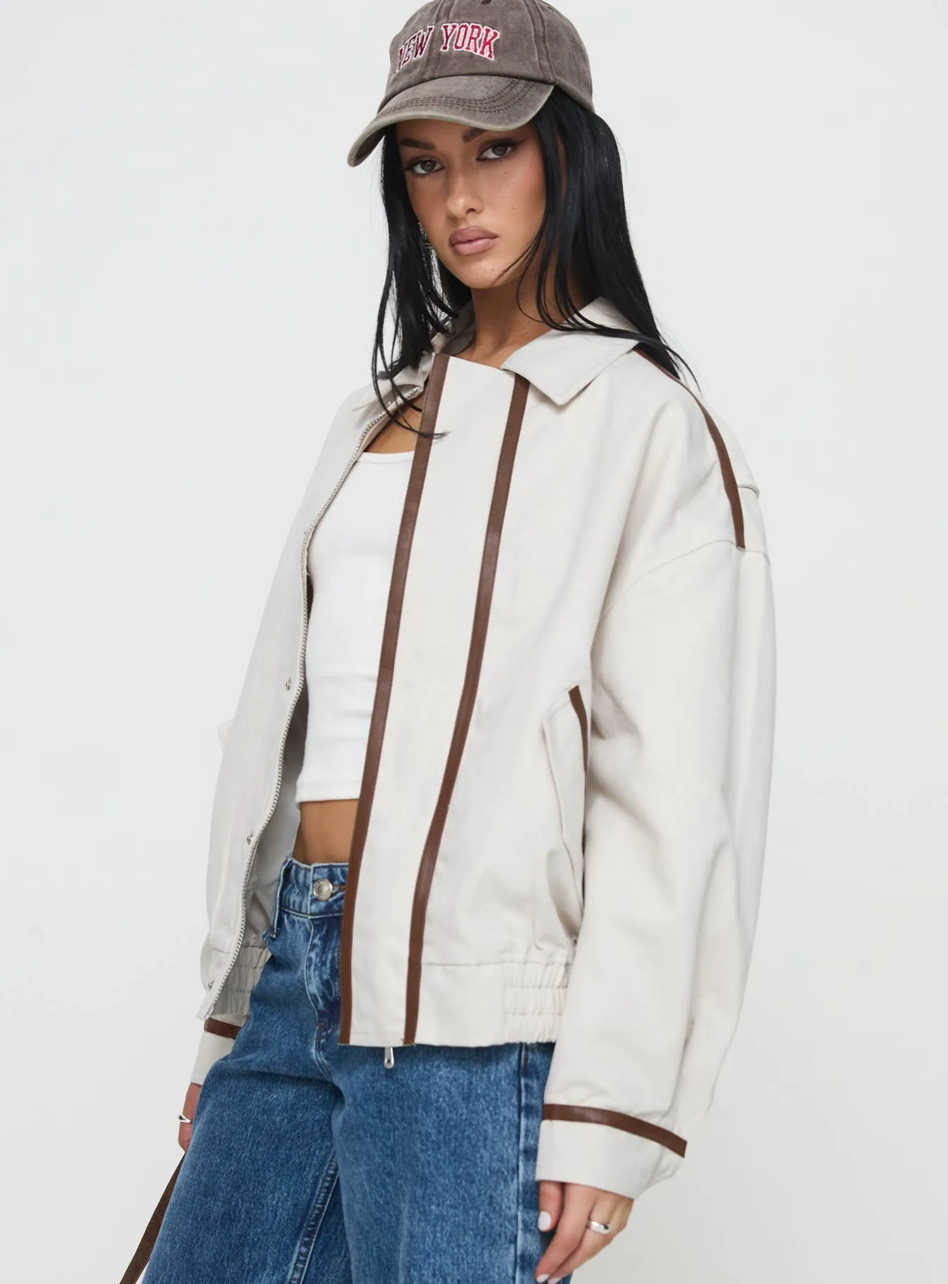 Kenny Bomber Jacket Beige