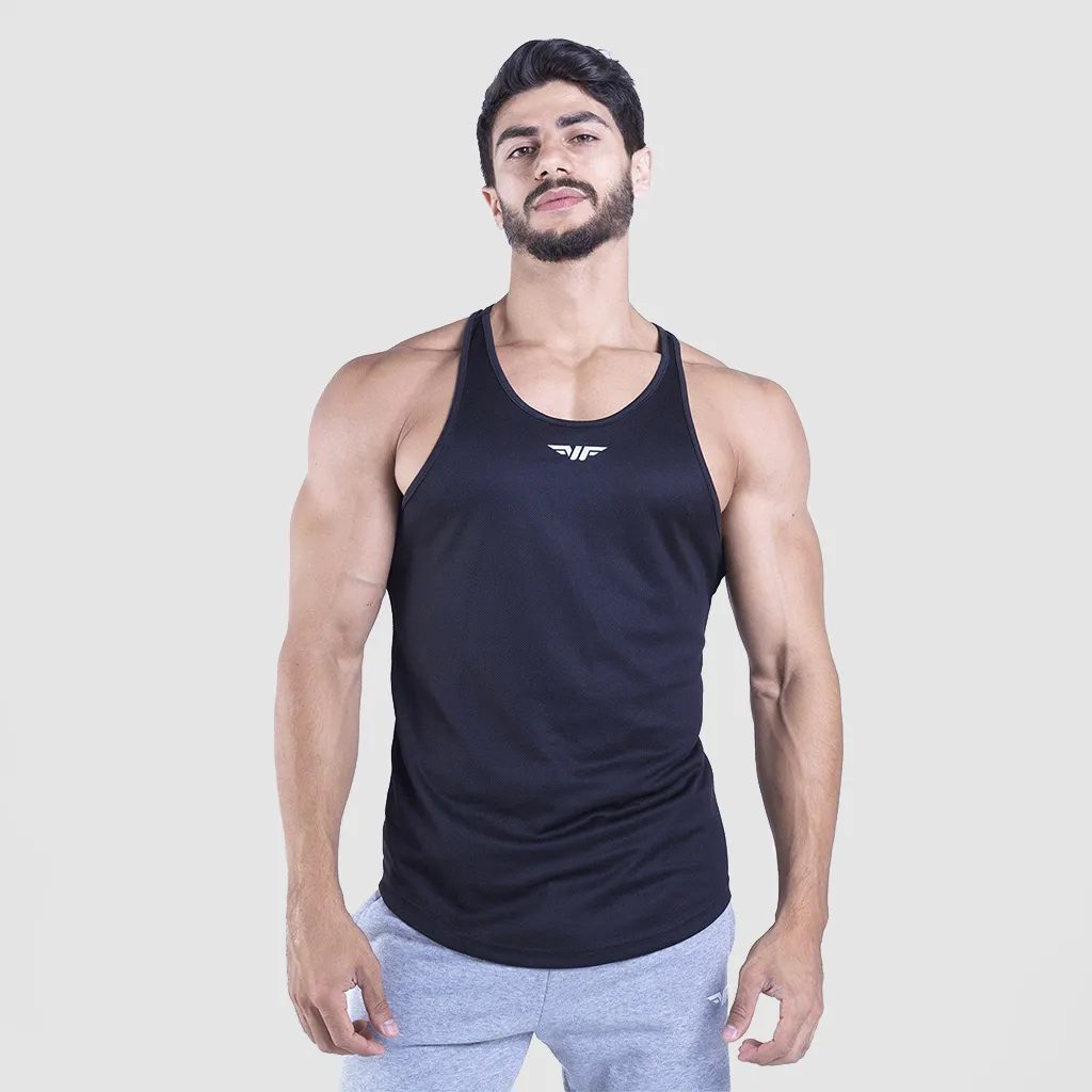 MEN POWEREST TANK(BLACK)