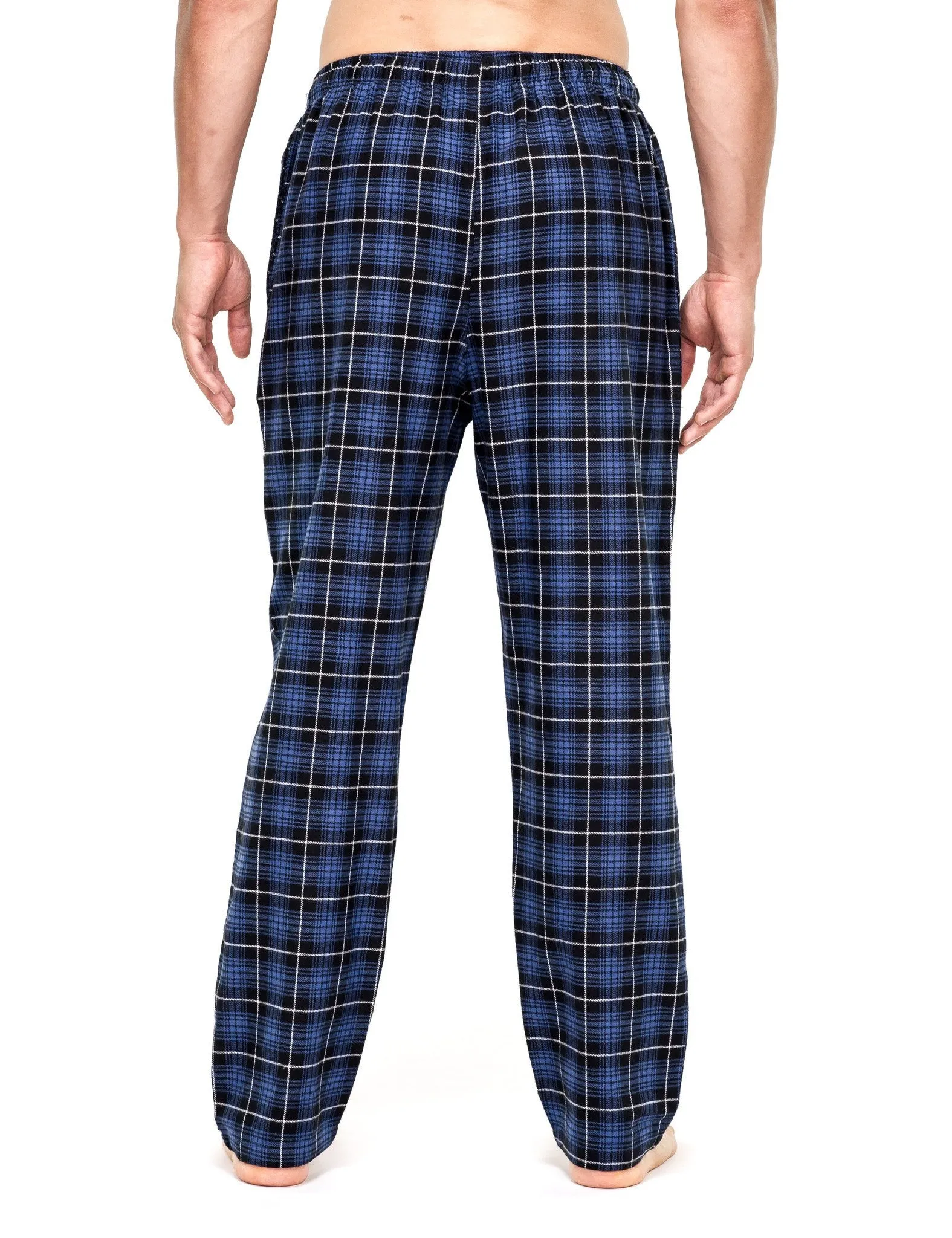 Mens 100% Cotton Flannel Lounge Pants (Relaxed Fit) 2-Pack