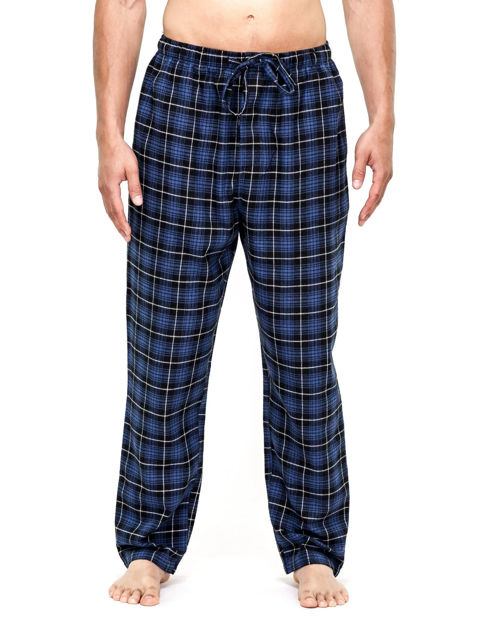 Mens 100% Cotton Flannel Lounge Pants (Relaxed Fit) 2-Pack