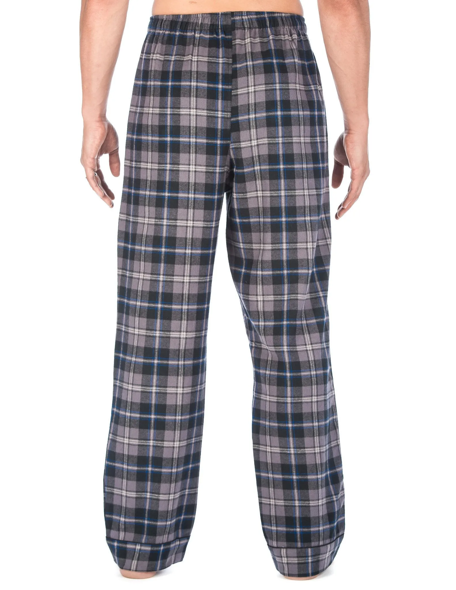 Mens 100% Cotton Flannel Lounge Pants (Relaxed Fit) 2-Pack