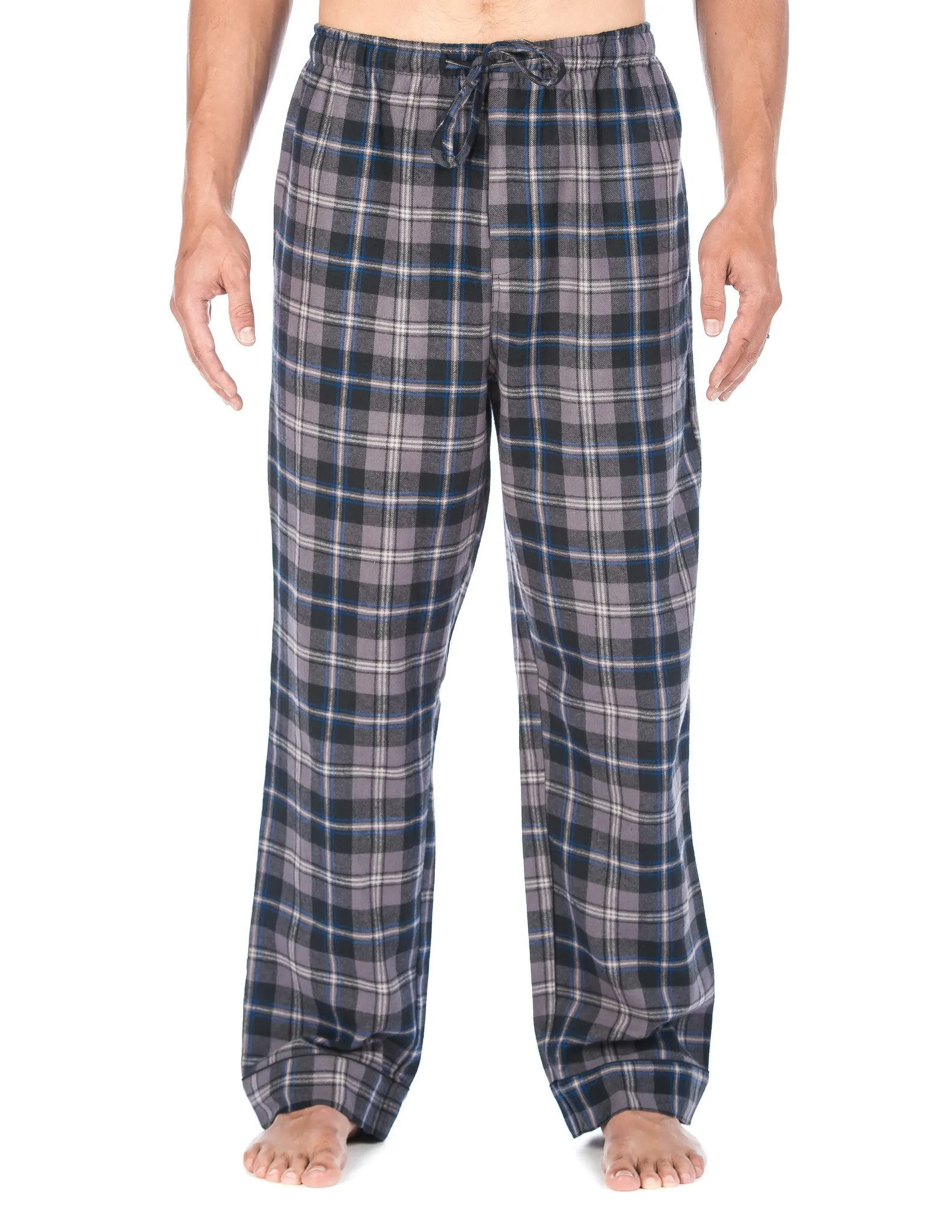 Mens 100% Cotton Flannel Lounge Pants (Relaxed Fit) 2-Pack