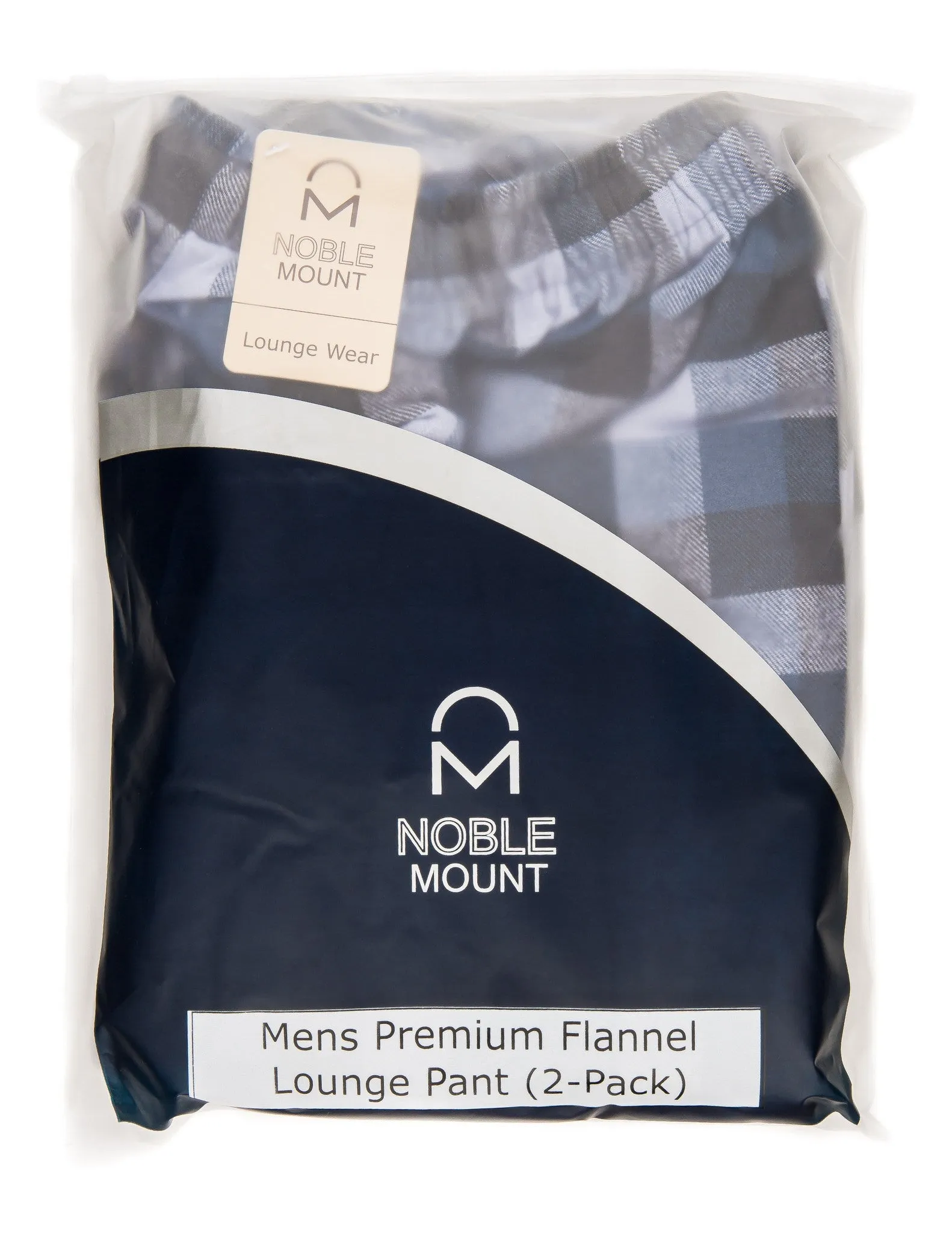 Mens 100% Cotton Flannel Lounge Pants (Relaxed Fit) 2-Pack