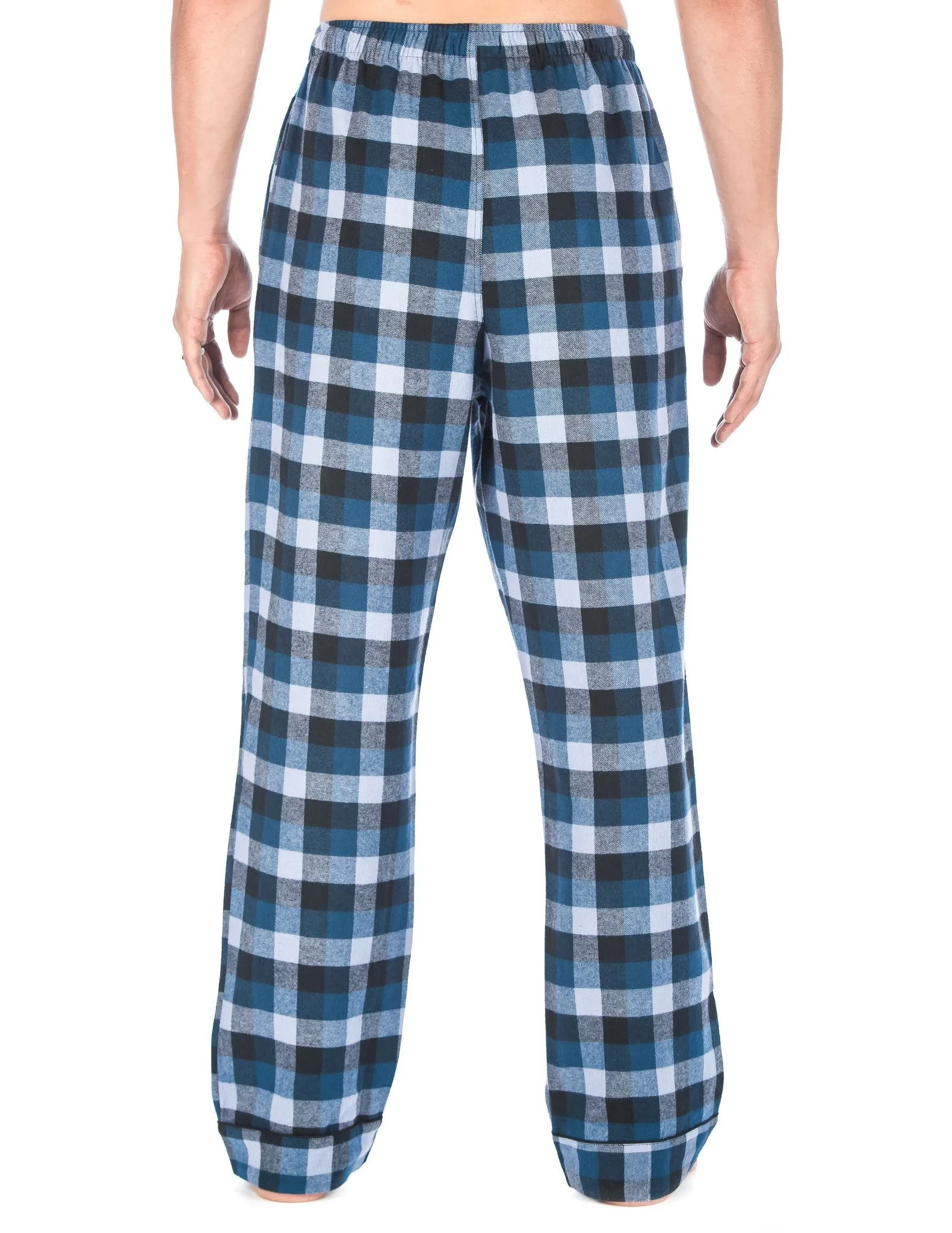 Mens 100% Cotton Flannel Lounge Pants (Relaxed Fit) 2-Pack