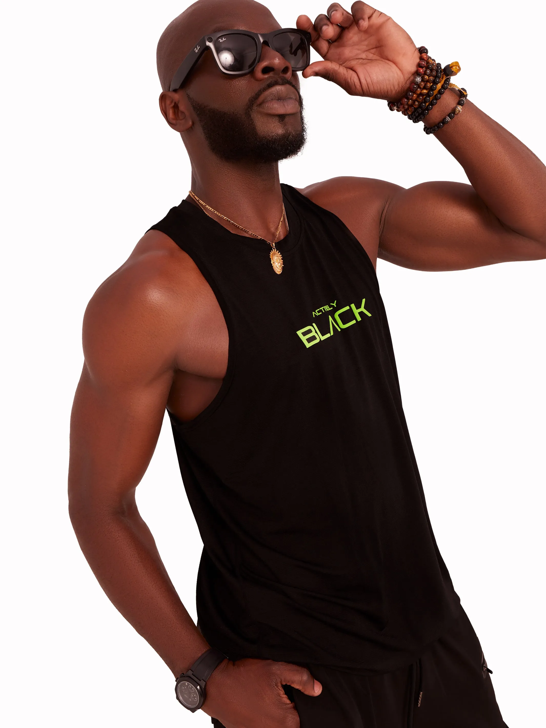 Men's Neon Logo Performance Tank