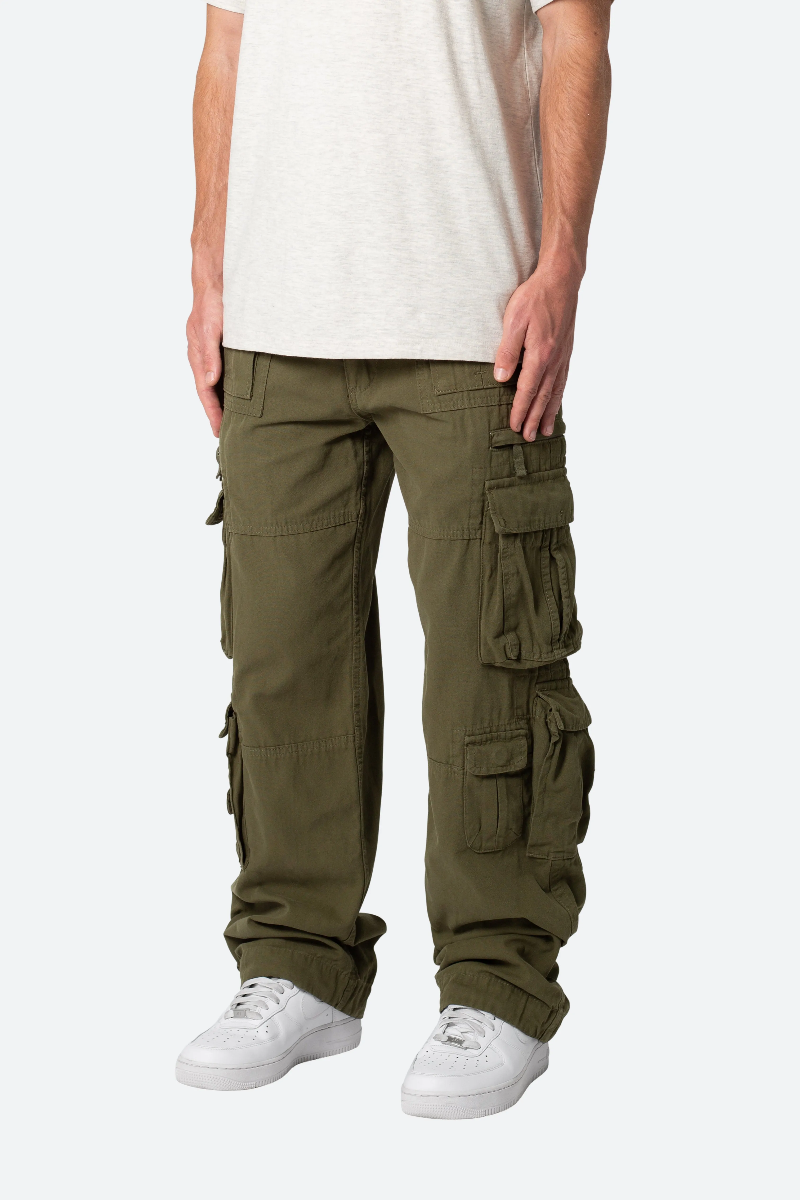 Military Cargo Pants - Olive