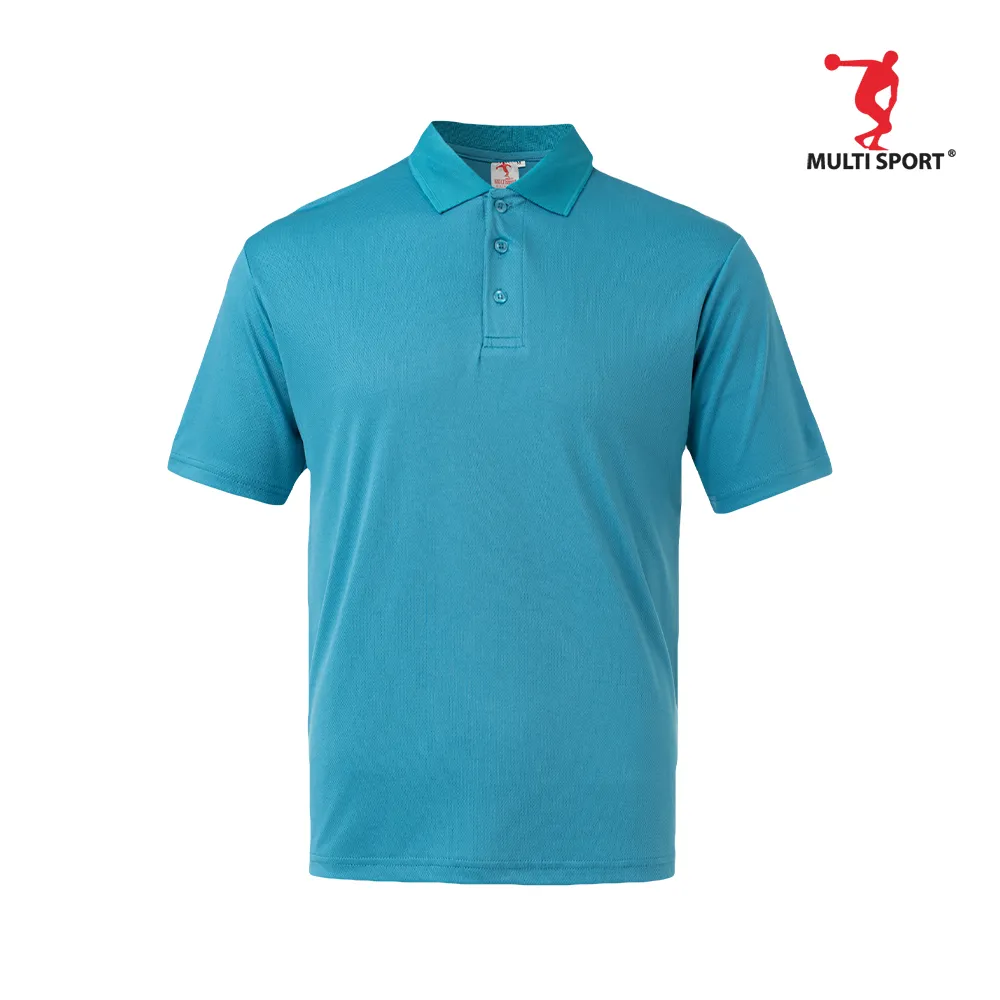 MULTISPORT SHORT SLEVEE MINI EYELET POLO (TURQUOISE)