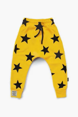 Nununu Star Baggy Kids Pants - Yellow