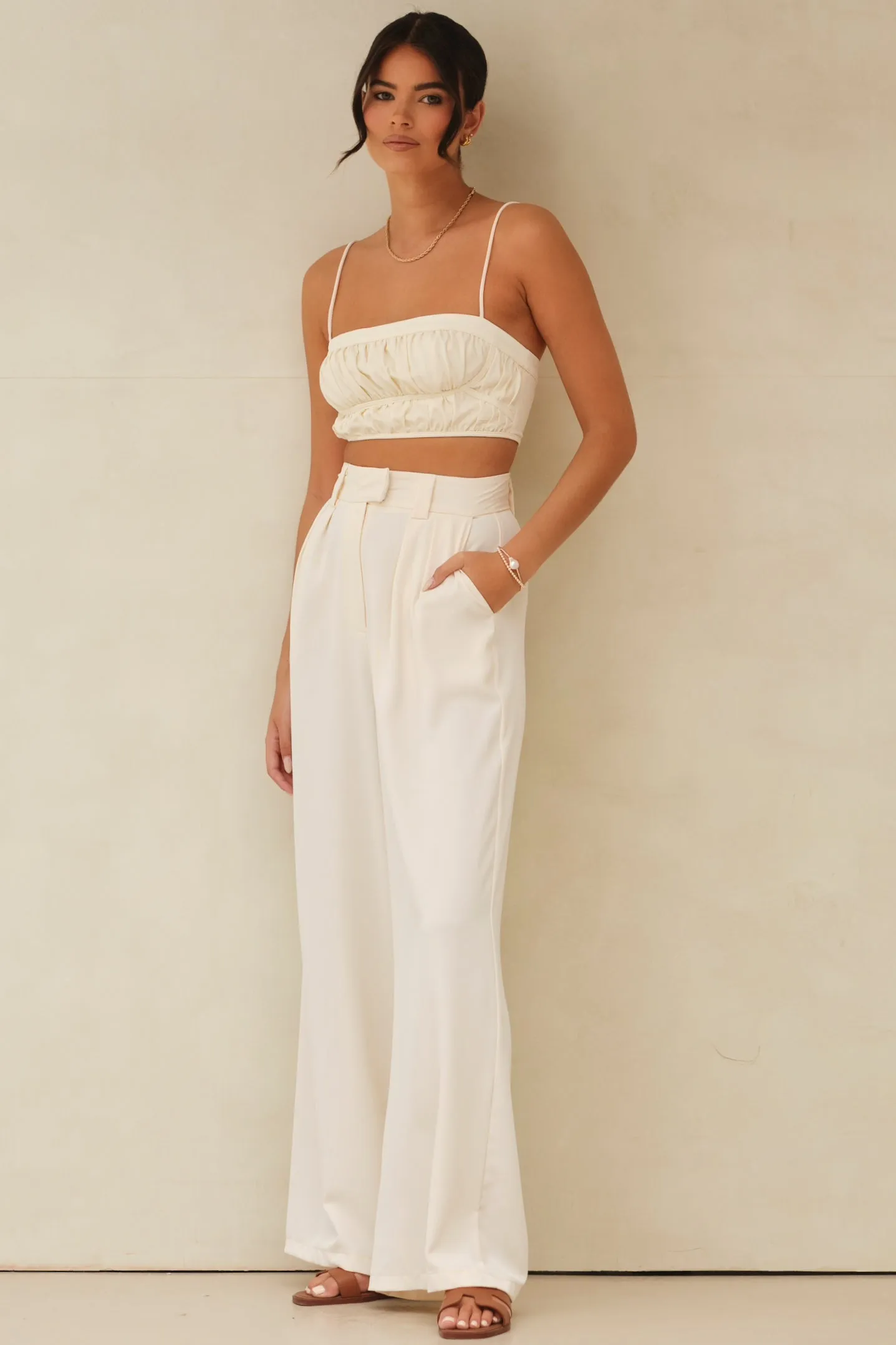 Penelope Top & Pants Co-ord White