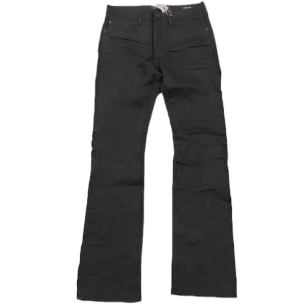 Purple Brand Black Raw Flare Denim (Black) P004-BLKR823