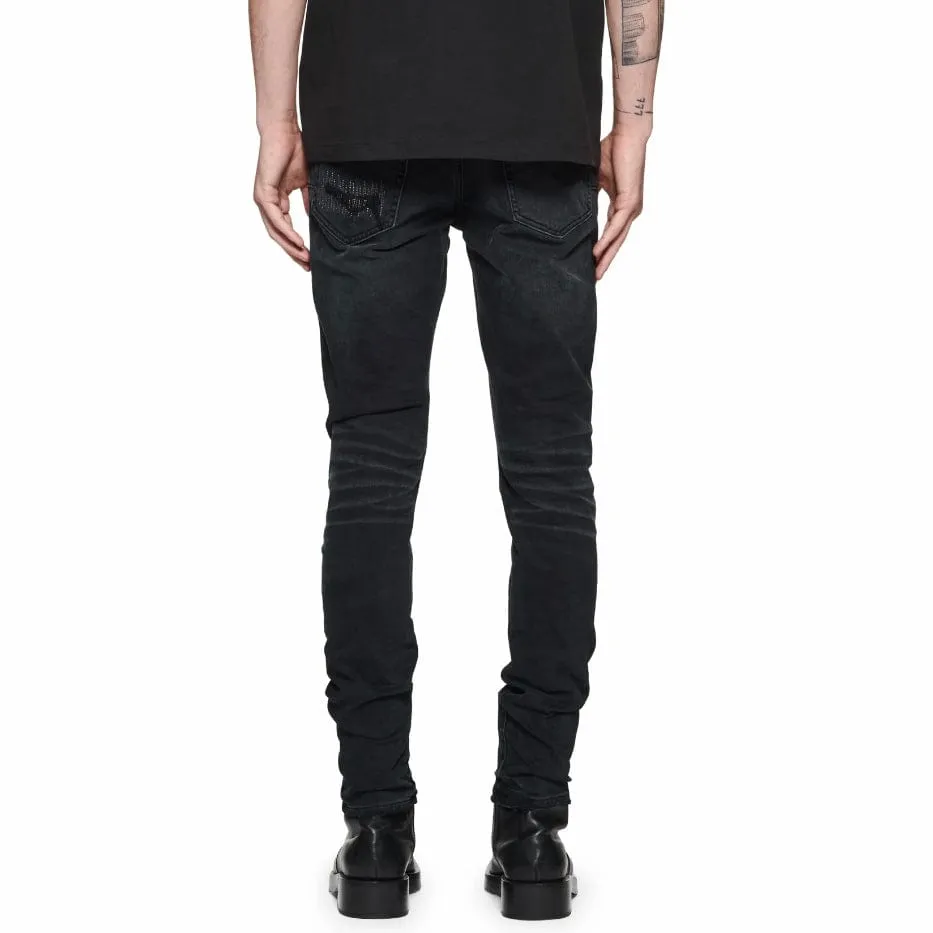 Purple Brand Lurex Repair Overdye Denim (Black) P001-LXBO423