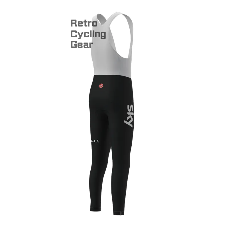 sky Fleece Retro Cycling Bib Pants