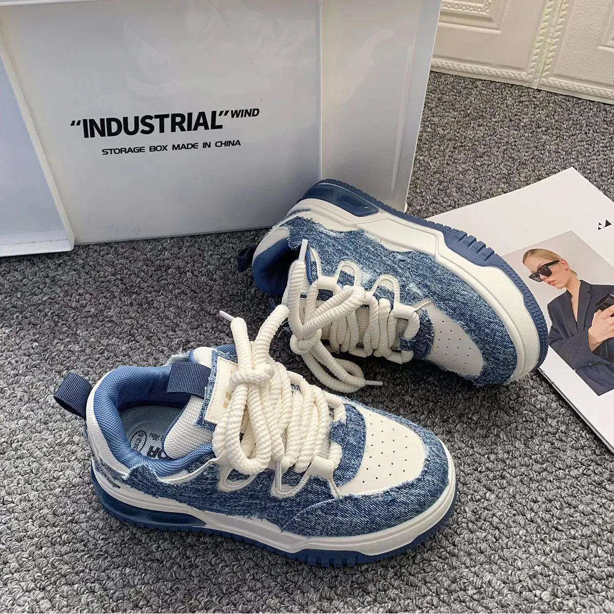 Spring BlueHarbor Classic Denim Sneaks