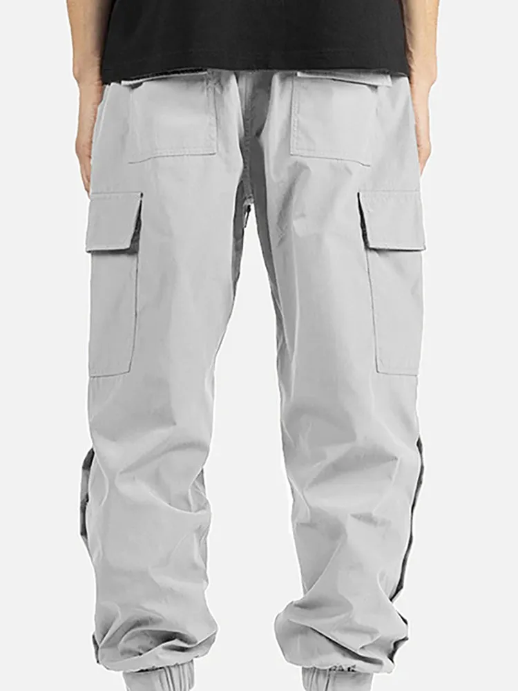 Straight Tie Feet Sports Cargo Pants