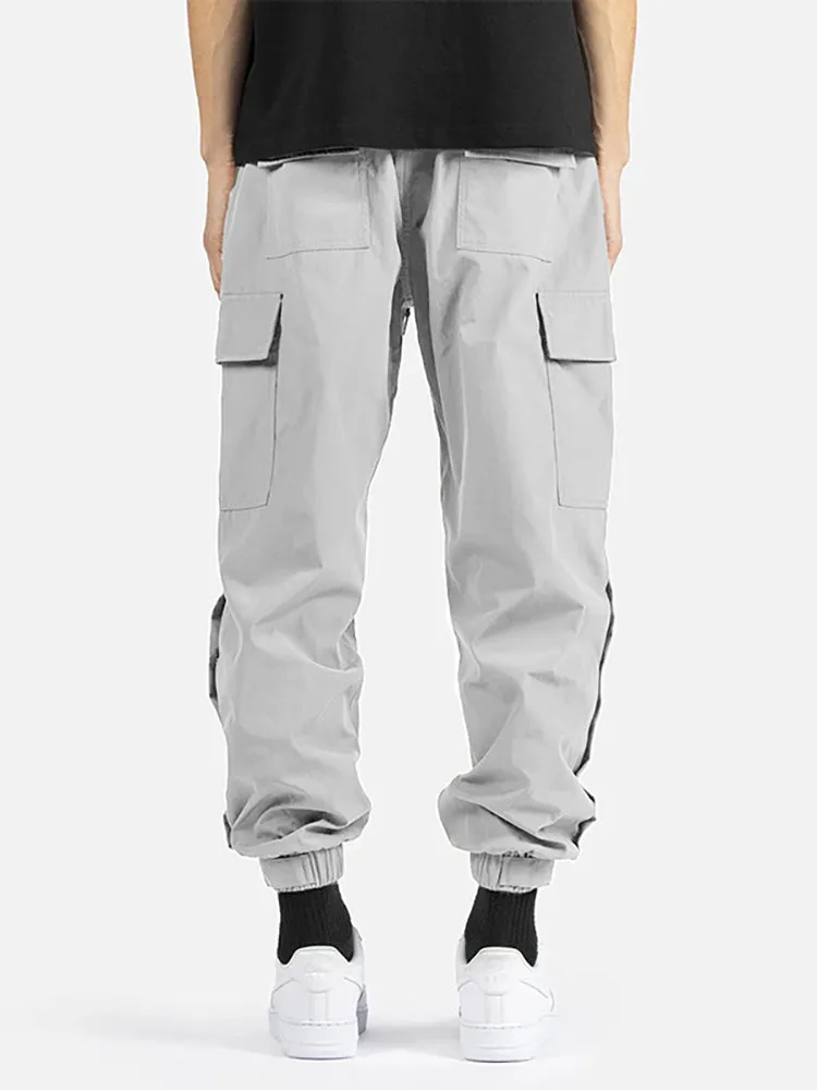 Straight Tie Feet Sports Cargo Pants