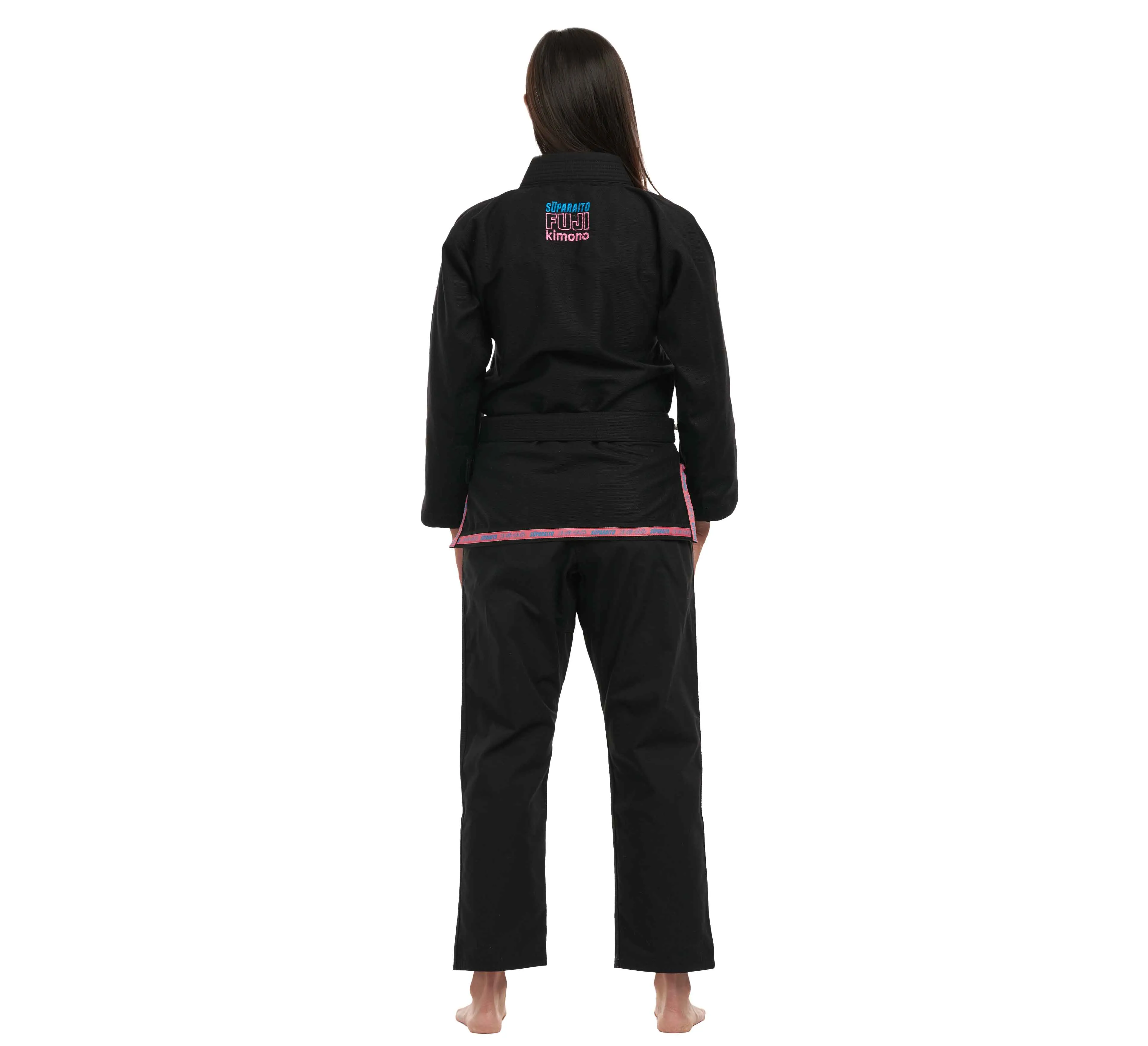 Suparaito Women's BJJ Gi Black/Pink/Blue