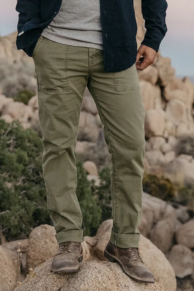 The Fatigue Pants Stretch Oxford - Moss